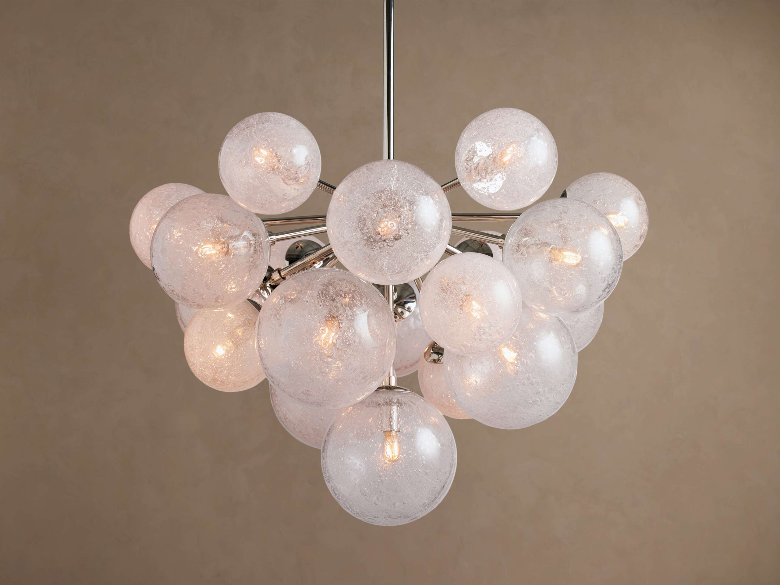 Mandoza Chandelier in Nickel